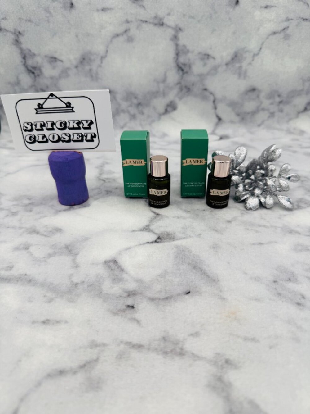 La Mer Skincare Gift Set-The Concentrate Serum,Mini Size,2 x 5ml-2pc-BOXED-NEW